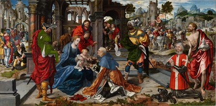 The Adoration of the Magi with the Founder Philippe de Villiers de l'Isle-Adam, c. 1530, oil on