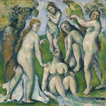 Cinq baigneuses, 1885/1887, oil on canvas, 65.3 x 65.3 cm, unmarked, Paul Cézanne, Aix-en-Provence