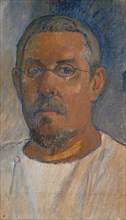 Portrait de l 'artiste par lui-même, 1903, oil on canvas, 41.4 x 23.5 cm, unmarked, Paul Gauguin,