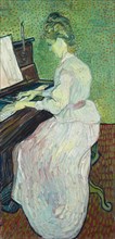 Marguerite Gachet au piano, 1890 (26-27 June), oil on canvas, 102.5 x 50 cm, unmarked, Vincent van