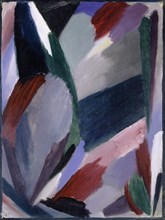 Variation: Severe Winter, 1916, oil on linen textured paper, mounted on cardboard, 36 x 27 cm,