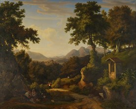 Italian Landscape, around 1822, oil on canvas, 192.5 x 242 cm, unsigned, Jakob Christoph Miville,