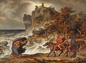 Macbeth and the Witches, 1829/1830, oil on canvas, 114 x 155.2 cm, signed lower right: I. Koch f.,