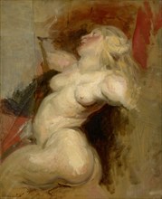 Néréide (copie d'après Rubens), c. 1822, oil on canvas, 45.7 x 37.5 cm, unsigned, Eugène Delacroix,