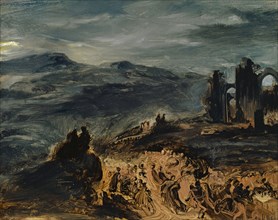 Scène de Sabbat, c. 1831-1833, oil on canvas, 32.3 x 40.5 cm, unsigned, Eugène Delacroix,