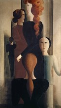 Woman's Staircase, 1925, oil on canvas, 120.6 x 68.9 cm, inscribed on the back of the canvas, dated