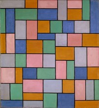 Composition with dissonance, 1919, oil on canvas, 64.9 x 59.6 cm, unsigned, Theo van Doesburg,
