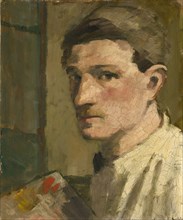 Self-portrait with Palette, 1908/1909, oil on board, on wooden board, 45.5 x 38 cm, not marked,