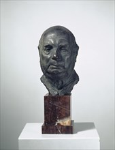 Portrait of the artist's grandfather, 1898, bronze, 32.8 x 19.4 x 24.3 cm, signed and dated on the