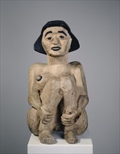 Seated Figure (Crouching), 1924-1925, wood, painted, 68.5 x 36.5 x 39.5 cm, unsigned, Albert
