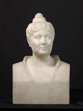 Bust of Louise Bachofen-Burckhardt, 1904, marble, 58.5 x 39.5 x 27.5 cm, inscribed on the front: