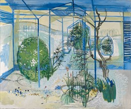 Greenhouse, 1939, oil on canvas, 150.5 x 180 cm, signed and dated lower right: Wiemken., 39, Walter