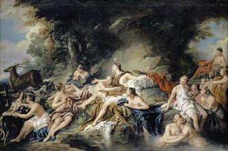 Diana and Actaeon, 1734, oil on canvas, 130.8 x 196.2 cm, signed and dated on the left of the