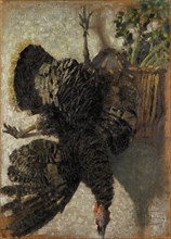 Hanging turkey, around 1881 (1885?), Oil on canvas, 114 x 82 cm, monogrammed twice lower right: GS