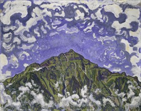 The Niesen by Heustrich, 1910, oil on canvas, 83 x 105.5 cm, signed lower right: F. Hodler,