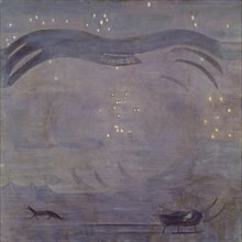 Star Landscape with Hilltop, 1931, oil and tempera on canvas, 100.5 x 101 cm, unmarked, Otto