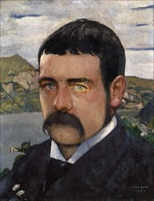Self-portrait, 1905, oil on mahogany, 41 x 32.5 cm, signed and dated lower right: MAX BURI, 1905,