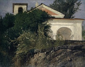 Chapel at Contra, 1875, oil on canvas, 56 x 70.5 cm, inscribed and dated lower right: Contra, 1875,