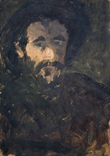 Self-portrait, oil on cardboard, 34 x 24 cm, Ernst Schiess, Basel 1872–1919 Valencia