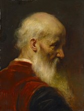 Head of an Old Man, 1886, oil on board, 35.2 x 26.8 cm, signed and dated vertically on the right: