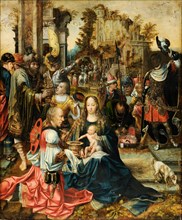 The Adoration of the Magi, 1st quarter of the 16th century, oil on oak, 116 x 97 cm, unmarked.,