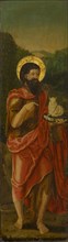 Saint John the Baptist, oil on panel, 48.5 x 14 cm, unsigned, Anton Woensam von Worms, (Schule /
