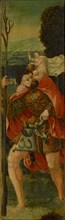 St. Christophorus, oil on panel, 48.5 x 14 cm, unsigned, Anton Woensam von Worms, (Umkreis /
