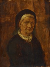 Old Woman, Oil on Oak, 23 x 17.5 cm, Unmarked, Adriaen Brouwer, Oudenaerde 1605/06–1638 Antwerpen
