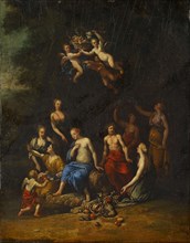 Bacchus and Pomona, oil on oak, 25.5 x 21 cm, not specified, Gérard de Lairesse, (?), Lüttich