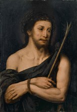 Christ as Ecce homo, oil on panel, 41 x 29 cm, not marked, Tiberius Dominikus Wocher, (?),