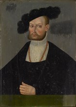 Portrait of Duke Ulrich of Württemberg, oil on coniferous wood, 21 x 15 cm, unsigned, Lucas Cranach