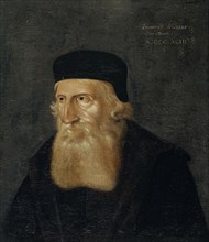Portrait of John Wyclif, before 1591, oil on paper (or parchment?), Mounted on a wooden panel