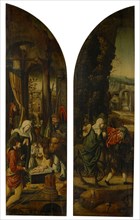 Adoration of the shepherds and flight to Egypt (inside pages), Annunciation (Exterior), 2nd quarter