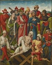 The hl., Helena finds the Cross of Christ, c. 1475, Mixed media on oak, 68 x 54.5 cm, Unmarked,