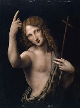 The hl., John the Baptist, c. 1505/07, oil on poplar wood, 71 x 52 cm, unmarked, Leonardo da Vinci,