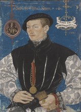 Portrait of Hans Rispach, 1552, tempera on paper, mounted on canvas, 51 x 38 cm, signed on the