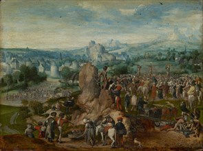 Calvary, 2nd quarter of the 16th century, oil on oakwood, 29.3 x 38.7 cm, unsigned, Braunschweiger
