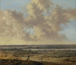 Plain with River, 1654, oil on oak, 32 x 37 cm, Signed and dated lower left in the middle: N. [AV