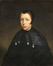 Portrait of a widow, 1667, oil on canvas, 75 x 59.3 cm, lower left: AE., 53. /., N. MAES., 1667th,