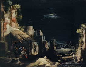 The Adoration of the Shepherds, oil on canvas, 63.5 x 82 cm, Unmarked, Frederik van Valckenborch,