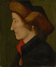 Portrait of Sebastian Brant, oil on linden wood, 36 x 30.5 cm, unmarked, Hans Burgkmair d. Ä.,