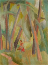 Riverside (Motive an der Birs, Rüti-Hard), 1920, oil on canvas, 74 x 55 cm, signed and dated lower