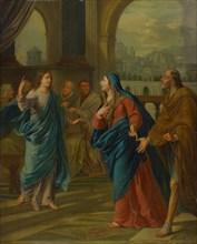 Mary and Joseph find the twelve-year-old Jesus in the temple, oil on hardwood, 80 x 64.5 cm,