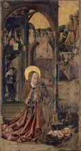 The Nativity, mixed media on wood, 103 x 56 cm, unmarked, Anonym, Süddeutschland, 15. Jh.