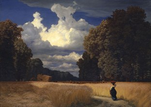 The Harvest, 1859, oil on canvas, 112 x 156.5 cm, signed lower left: Robert Zünd, Robert Zünd,
