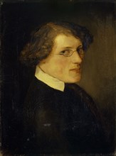 Portrait of Jakob Mähly as a student, 1848, oil on canvas, 32.6 x 24.4 cm, monogrammed and dated on