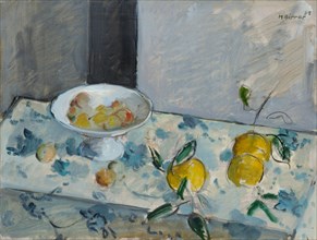 Oranges amères, 1934, oil on canvas, 46.5 x 61 cm, signed and dated upper left: M.Birrer, 34, Max