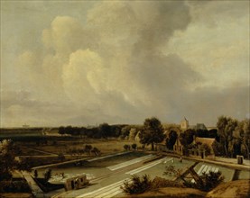 Bleach at Haarlem, 1670s, oil on canvas, 64.5 x 81 cm, signed lower right: J van Kessel., (hard to