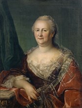 Portrait of Anna Frischmann, the wife of Johann Christoph Imhof, 1755, oil on canvas, 81 x 62.5 cm,