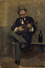 Portrait of Charles Girault, c. 1875, oil on canvas, 39 x 33 cm, signed lower right: EV., VAN